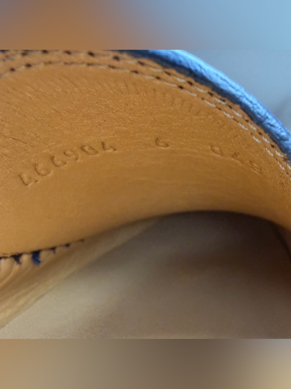GUCCI Navy GG Microguccissima Leather Driver Loafer Size IT 6 Box Made Italy New - Picture 6 of 12